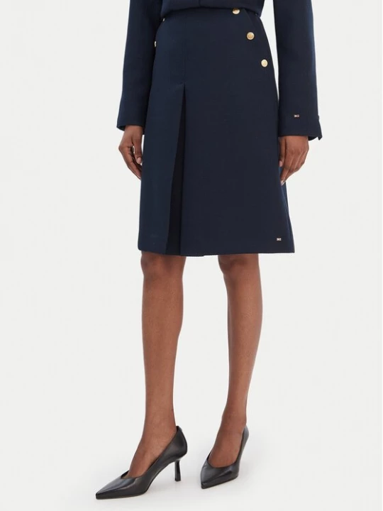 Obrázek produktu Tommy Hilfiger Trapézová sukně WW0WW49474 Tmavomodrá Regular Fit