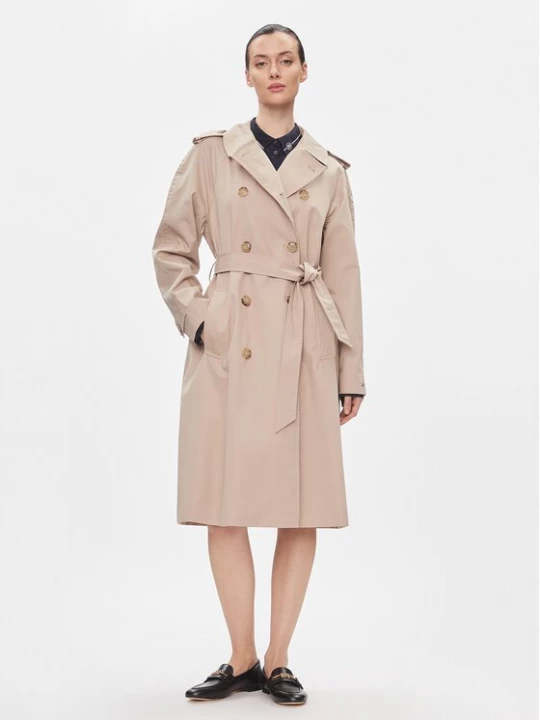 Obrázek produktu Tommy Hilfiger Trenčkot Cotton Classic Trench WW0WW40482 Béžová Regular Fit