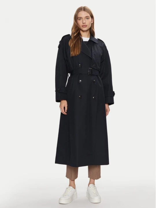 Obrázek produktu Tommy Hilfiger Trenčkot WW0WW45918 Tmavomodrá Oversize