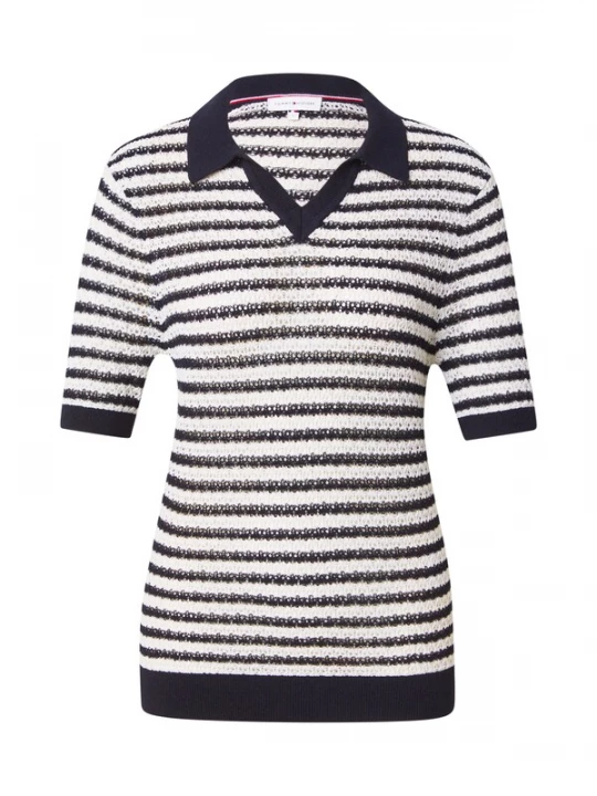 Obrázek produktu TOMMY HILFIGER Tričko černá / bílá