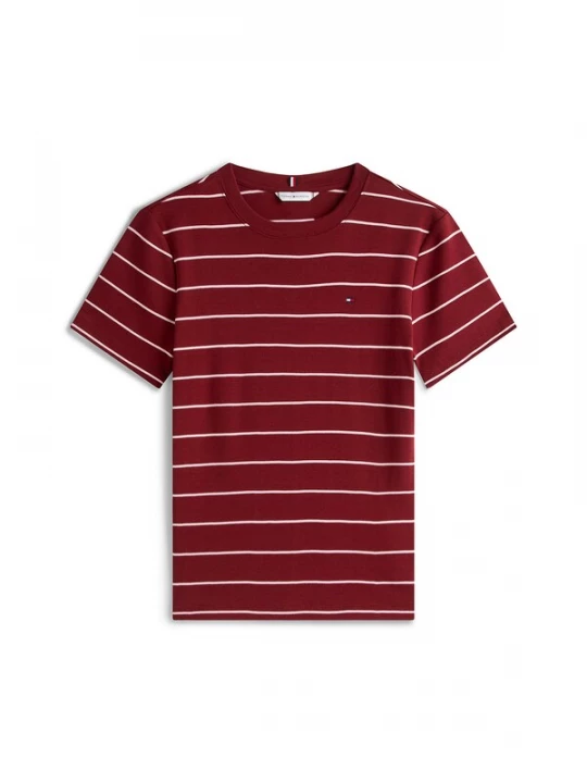 Obrázek produktu TOMMY HILFIGER Tričko 'CODY' vínově červená / bílá