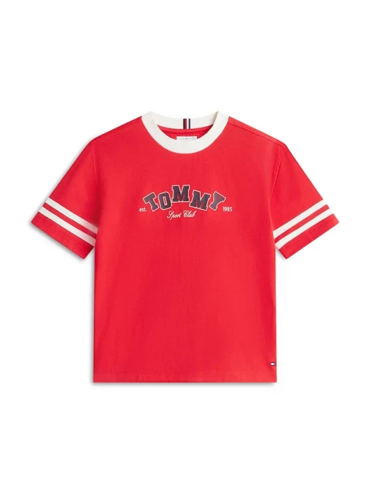 Obrázek produktu Tommy Hilfiger tričko dětské bavlněné červená