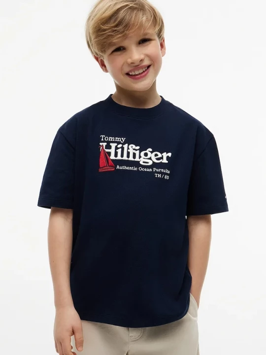 Obrázek produktu Tommy Hilfiger tričko dětské bavlněné námořnická modř
