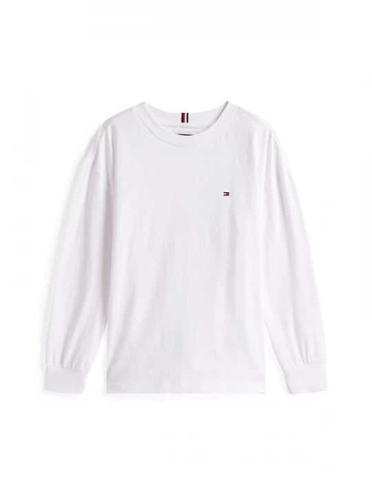 Obrázek produktu TOMMY HILFIGER Tričko 'Essential Flag Embroidery Long Sleeve' námořnická modř / červená / bílá