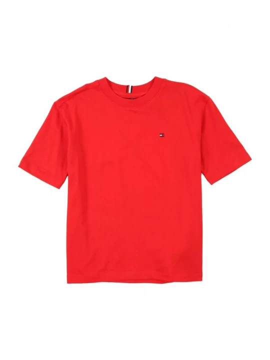 Obrázek produktu TOMMY HILFIGER Tričko 'ESSENTIAL' tmavě modrá / jasně červená / bílá