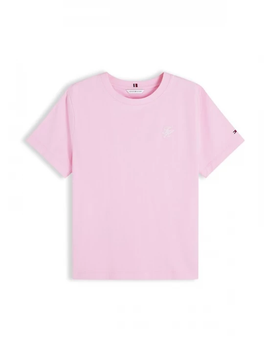 Obrázek produktu TOMMY HILFIGER Tričko 'Logo Embroidery' světle růžová