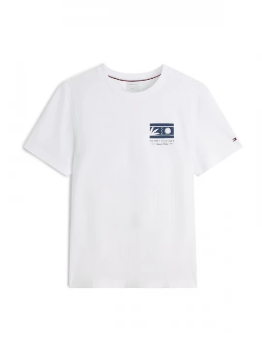 Obrázek produktu TOMMY HILFIGER Tričko 'Logo Graphic' námořnická modř / bílá