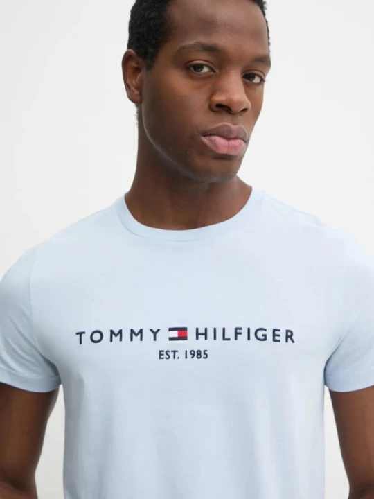 Obrázek produktu Tommy Hilfiger tričko pánské bavlněné modrá