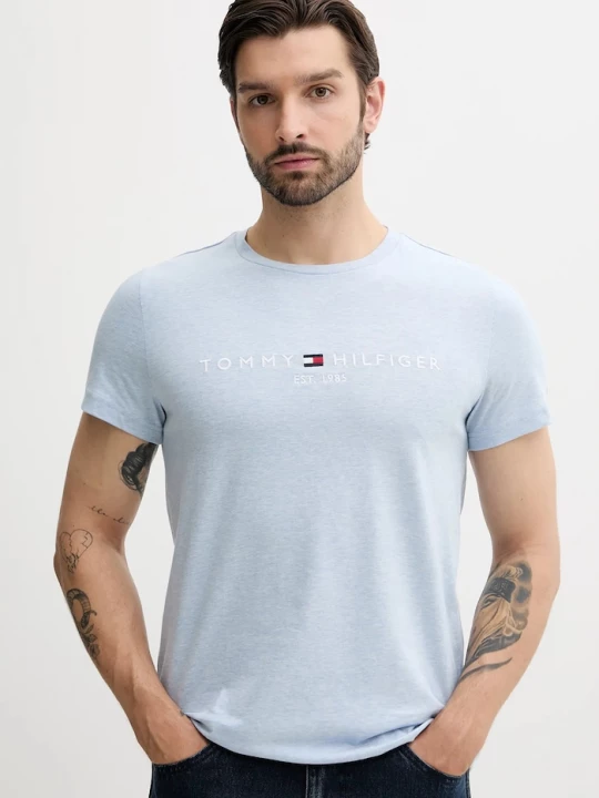 Obrázek produktu Tommy Hilfiger tričko pánské bavlněné modrá