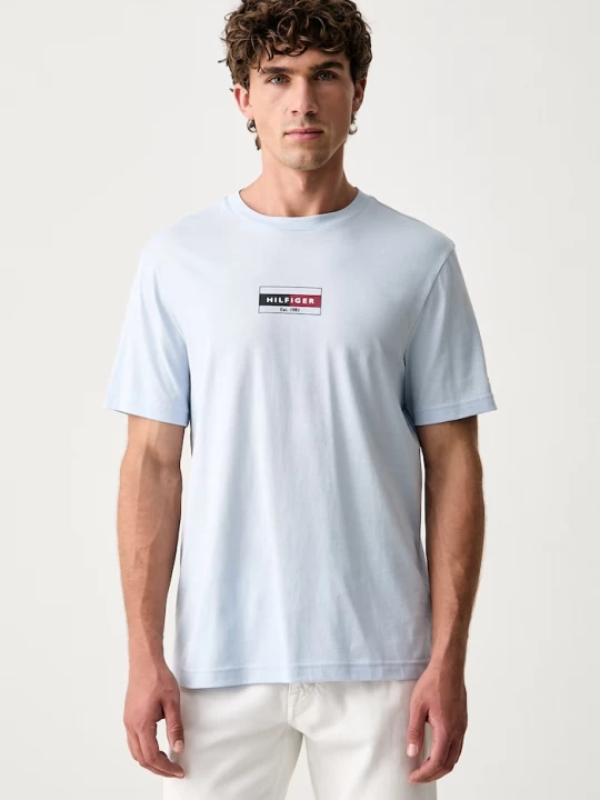 Obrázek produktu Tommy Hilfiger tričko pánské bavlněné modrá