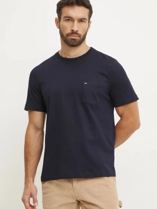 Obrázek produktu Tommy Hilfiger tričko pánské bavlněné námořnická modř