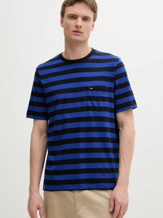 Obrázek produktu Tommy Hilfiger tričko pánské bavlněné námořnická modř