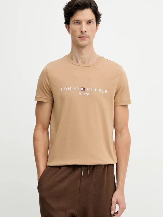 Obrázek produktu Tommy Hilfiger tričko pánské bavlněné zelená