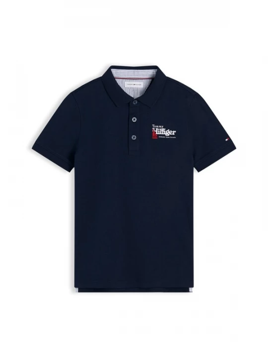 Obrázek produktu TOMMY HILFIGER Tričko 'Regular Fit Graphic Embroidery' námořnická modř / červená / bílá