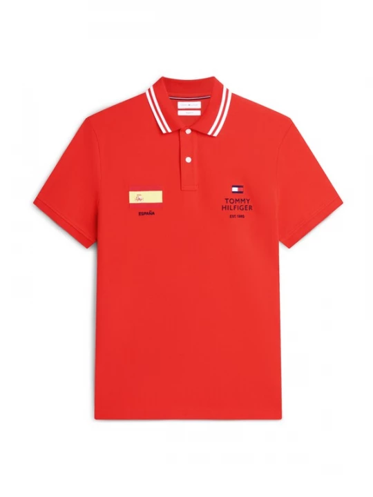 Obrázek produktu TOMMY HILFIGER Tričko 'Regular Fit' marine modrá / červená