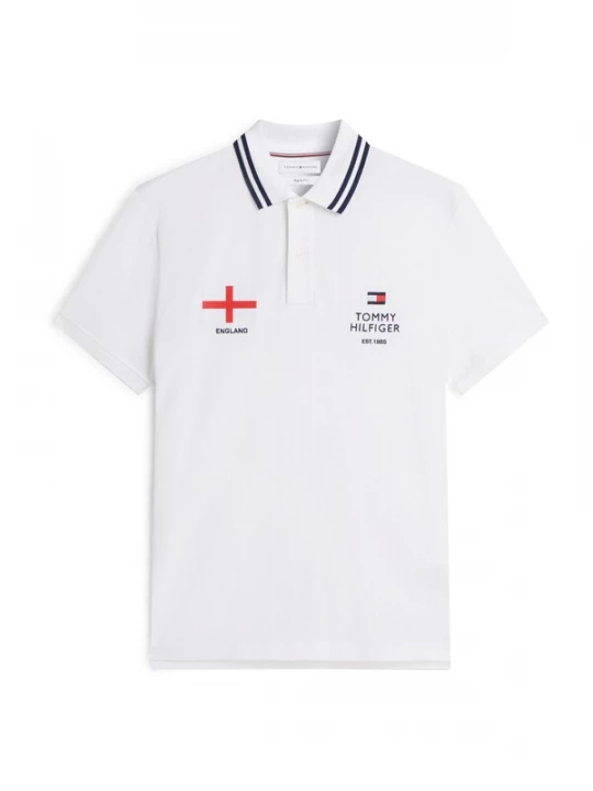 Obrázek produktu TOMMY HILFIGER Tričko 'Regular Fit' tmavě modrá / červená / bílá