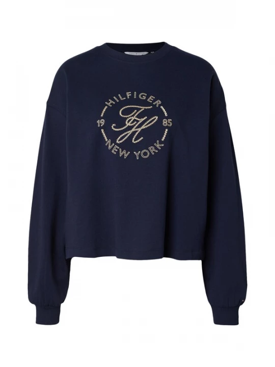 Obrázek produktu TOMMY HILFIGER Tričko 'ROUNDAL' námořnická modř / zlatá