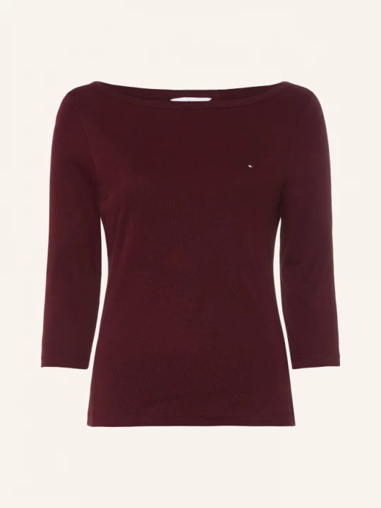Obrázek produktu Tommy Hilfiger Tričko S 3 / 4 Rukávy tmavě červená