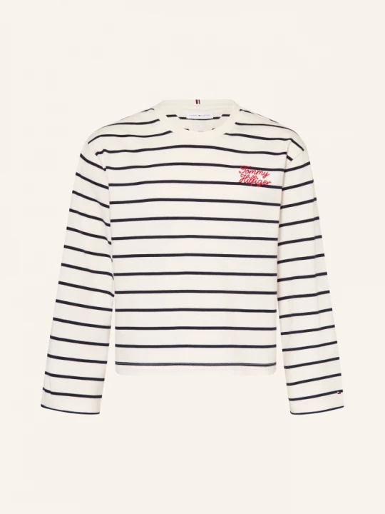 Obrázek produktu Tommy Hilfiger Tričko S Dlouhým Rukávem bílá / tmavě modrá