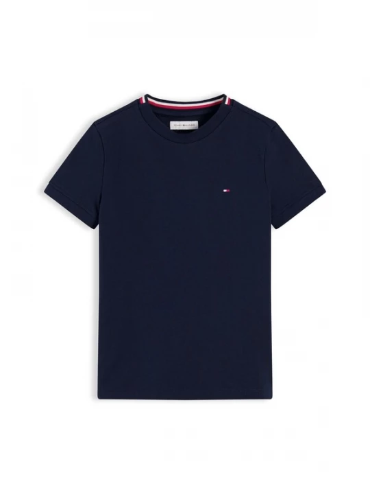 Obrázek produktu TOMMY HILFIGER Tričko 'Signature Tape Collar' námořnická modř