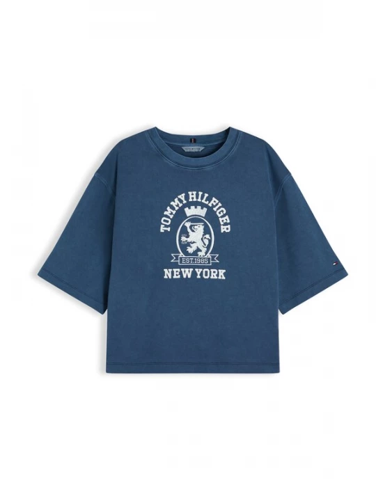 Obrázek produktu TOMMY HILFIGER Tričko tmavě modrá / bílá