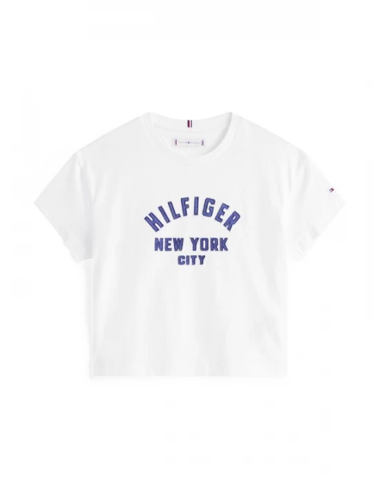 Obrázek produktu TOMMY HILFIGER Tričko tmavě modrá / černá / bílá