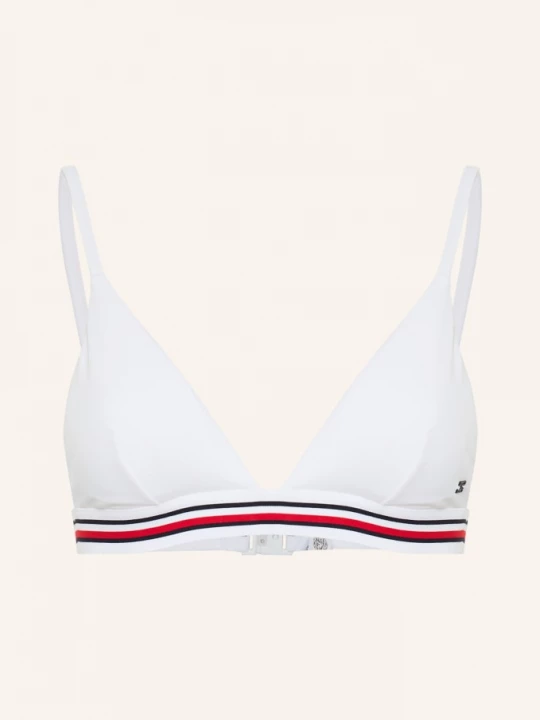 Obrázek produktu Tommy Hilfiger Trojúhelníkové Bikiny bílá / červená / tmavě modrá