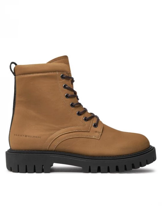 Obrázek produktu Tommy Hilfiger Turistická obuv Casual Hilfiger Chunk Z Nbk Boot FM0FM05149 Hnědá