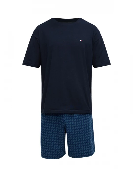 Obrázek produktu Tommy Hilfiger Underwear Pyžamo krátké modrá / marine modrá / světlemodrá