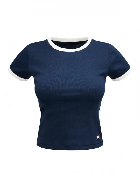 Obrázek produktu Tommy Hilfiger Underwear Tričko na spaní tmavě modrá / bílá