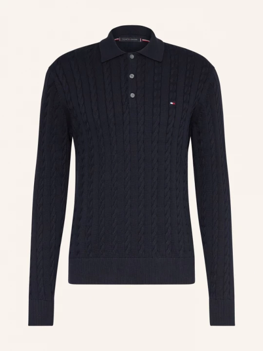 Obrázek produktu Tommy Hilfiger Úpletová Polokošile tmavě modrá