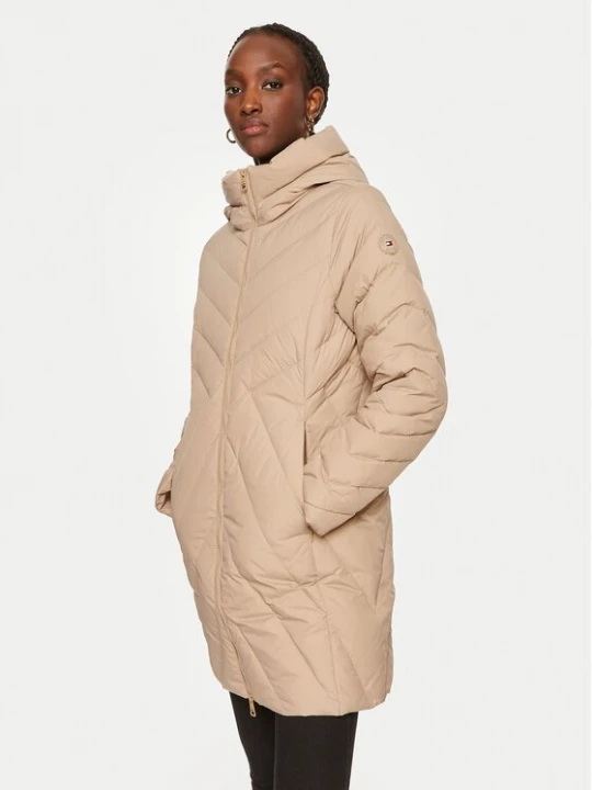 Obrázek produktu Tommy Hilfiger Vatovaná bunda Chevron WW0WW42622 Béžová Regular Fit