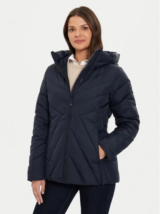 Obrázek produktu Tommy Hilfiger Vatovaná bunda Chevron WW0WW42623 Tmavomodrá Regular Fit