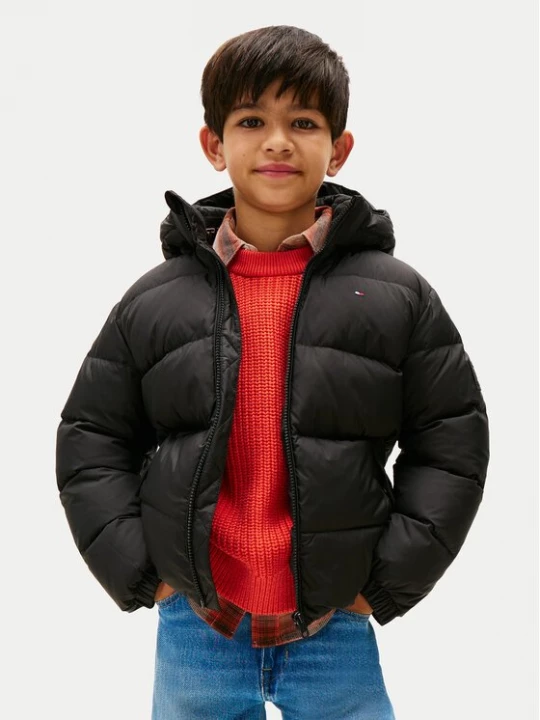 Obrázek produktu Tommy Hilfiger Vatovaná bunda Essential KB0KB10091 D Černá Regular Fit