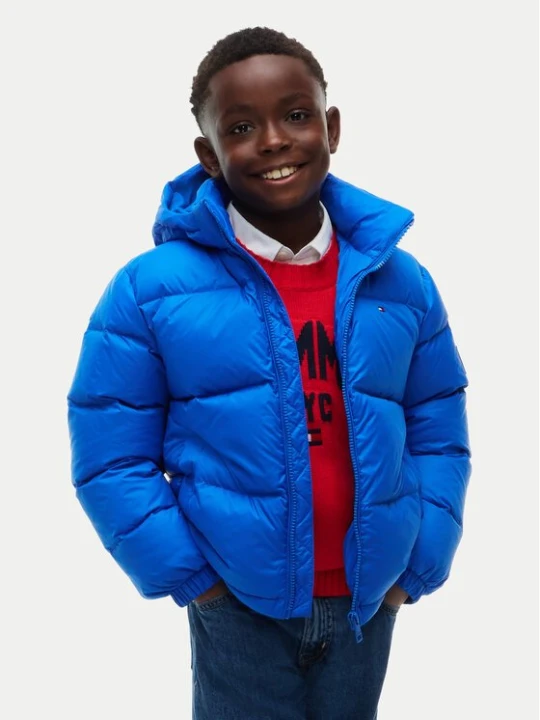 Obrázek produktu Tommy Hilfiger Vatovaná bunda Essential KB0KB10091 Modrá Regular Fit
