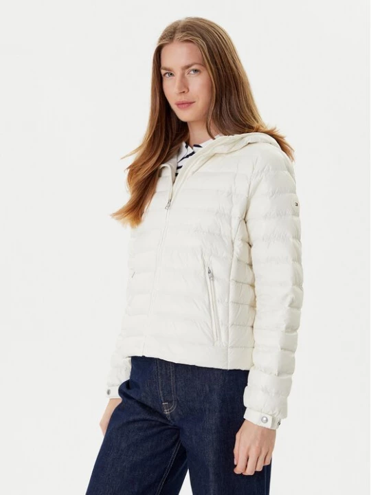 Obrázek produktu Tommy Hilfiger Vatovaná bunda WW0WW46788 Écru Regular Fit Krémová