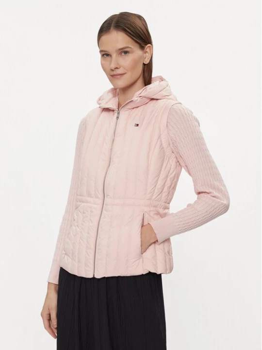 Obrázek produktu Tommy Hilfiger Vesta Feminine Lw Down Vest WW0WW40485 Růžová Slim Fit