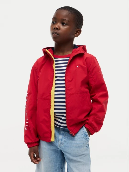 Obrázek produktu Tommy Hilfiger Větrovka Windbreaker KB0KB10587 Červená Regular Fit