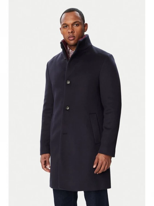 Obrázek produktu Tommy Hilfiger Vlněný kabát MW0MW40767 Tmavomodrá Regular Fit