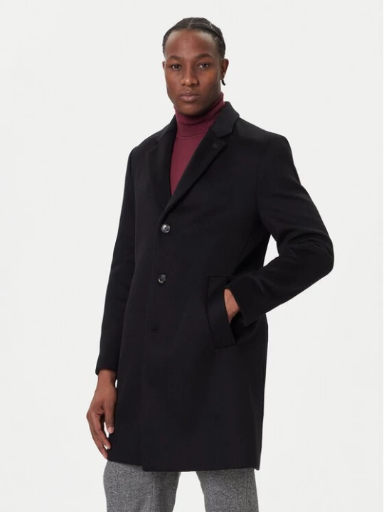 Obrázek produktu Tommy Hilfiger Vlněný kabát MW0MW40768 Černá Regular Fit