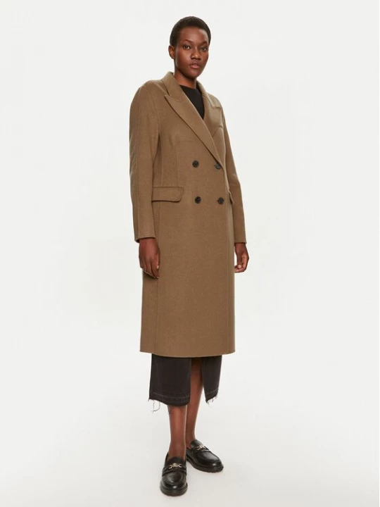 Obrázek produktu Tommy Hilfiger Vlněný kabát WW0WW42621 Khaki Regular Fit