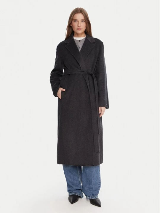 Obrázek produktu Tommy Hilfiger Vlněný kabát WW0WW47286 Šedá Regular Fit