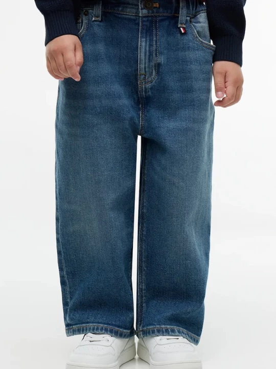 Obrázek produktu Tommy Hilfiger wide leg džíny dětské RELAXED modrá