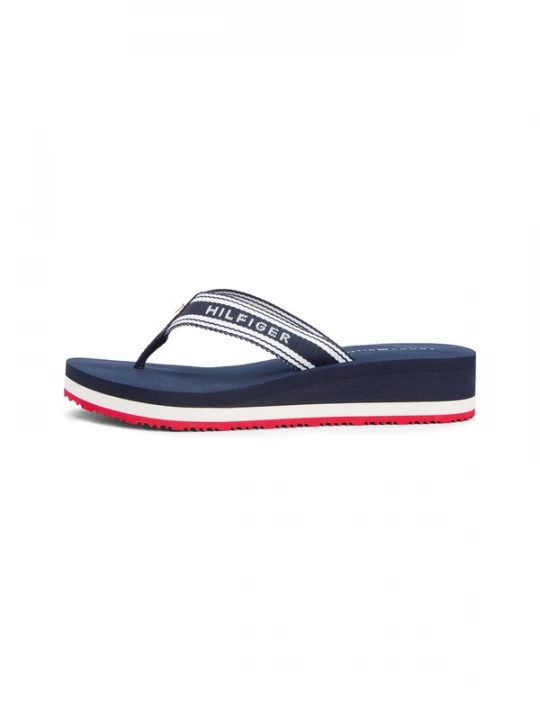 Obrázek produktu TOMMY HILFIGER Žabky marine modrá / bílá