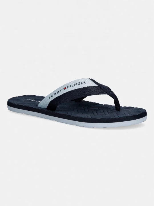 Obrázek produktu Tommy Hilfiger žabky pánské HILFIGER WEBBING BEACH SANDAL námořnická modř