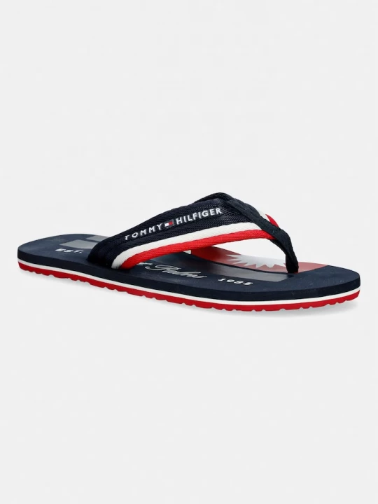 Obrázek produktu Tommy Hilfiger žabky pánské PATCH PRINT HIFIGER BEACH SANDAL námořnická modř