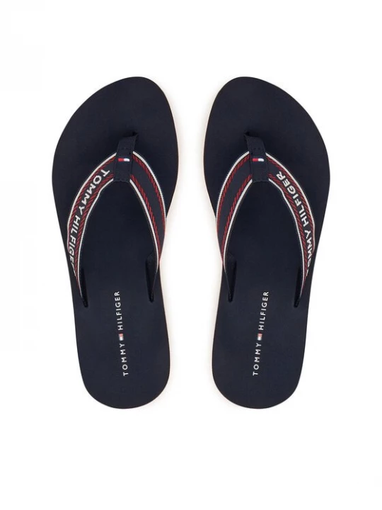 Obrázek produktu Tommy Hilfiger Žabky Th Corporate Wedge Summer Sandal FW0FW09695 Tmavomodrá