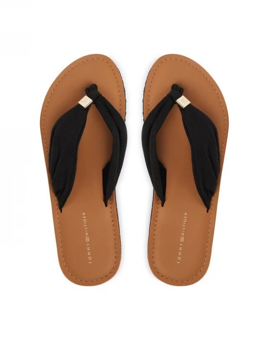 Obrázek produktu Tommy Hilfiger Žabky Th Ltr Footbed Summer Sandal FW0FW09194 Černá