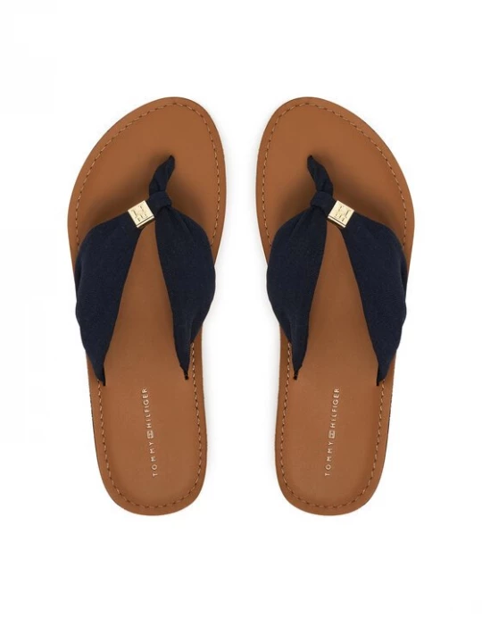 Obrázek produktu Tommy Hilfiger Žabky Th Ltr Footbed Summer Sandal FW0FW09194 Tmavomodrá
