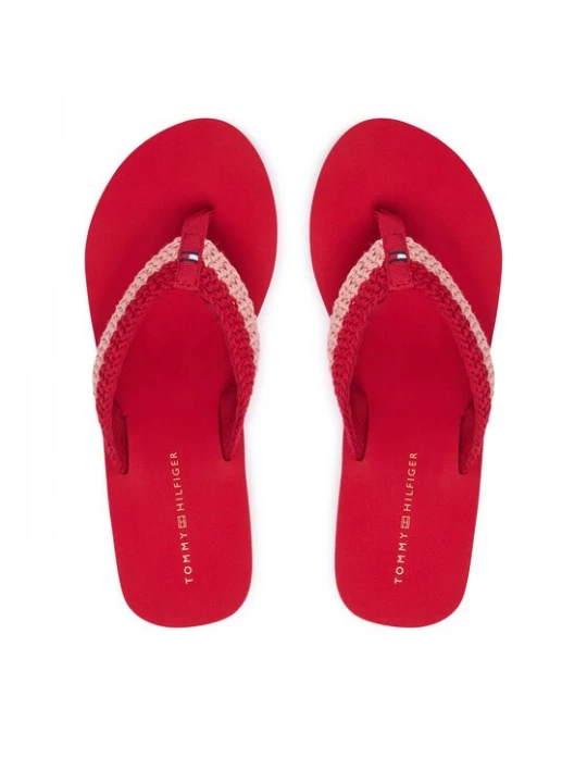 Obrázek produktu Tommy Hilfiger Žabky Th Wedge Crochet Summer Sandal FW0FW09420 Červená